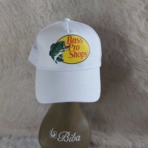 Bass Pro Shops Authentic White Pro Mesh Cap